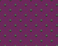 Fresh broccoli pattern isolated on a purple background Royalty Free Stock Photo