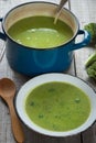 Fresh broccoli soup Royalty Free Stock Photo