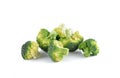 Fresh brocoli on white background Royalty Free Stock Photo