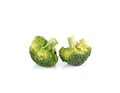 Fresh brocoli on white background Royalty Free Stock Photo