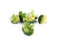 Fresh brocoli on white background Royalty Free Stock Photo