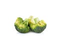 Fresh brocoli on white background Royalty Free Stock Photo