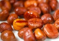 Fresh Brown Candied Chestnuts