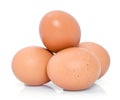 Fresh brown chicken eggs Royalty Free Stock Photo