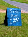 Fresh Brown Eggs for Sale Royalty Free Stock Photo