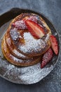 Brunch pancakes with berries Royalty Free Stock Photo