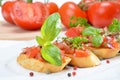 Fresh bruschetta Royalty Free Stock Photo