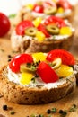 Fresh bruschetta Royalty Free Stock Photo