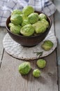 Fresh brussels sprout Royalty Free Stock Photo