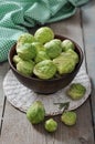 Fresh brussels sprout Royalty Free Stock Photo