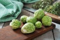 Fresh brussels sprout Royalty Free Stock Photo