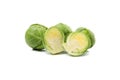 Fresh brussels sprout isolated on background Royalty Free Stock Photo