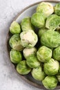 fresh Brussels sprouts in a bowl