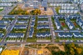 Fresh built district, aerial view Royalty Free Stock Photo