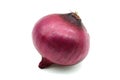 Fresh bulbs of red onion isolated on white background Royalty Free Stock Photo