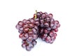 Fresh Bunch of grapes fruits macro close up on white backgrounds Royalty Free Stock Photo