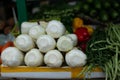 Fresh bunches of Bok Choy at the Hong Kong wet market