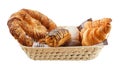 Fresh buns are in a basket Royalty Free Stock Photo