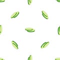 Fresh burger cucumber pattern seamless vector