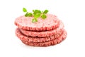 Fresh Burger Patties Royalty Free Stock Photo