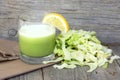 Fresh cabbage juice Royalty Free Stock Photo