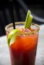 Fresh Caesar or Bloody Mary Cocktail drink