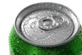 Fresh Can of Soda Pop Soft Drink Water Drops Chilled Refreshing Royalty Free Stock Photo