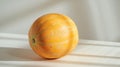Fresh canary melon isolated on a white background Royalty Free Stock Photo