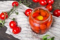 Fresh and canned tomatoes Royalty Free Stock Photo