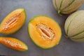 Cantaloupe melons Royalty Free Stock Photo