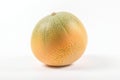 Fresh Cantaloupe Yubari King cut on a white background, macro. AI generated Royalty Free Stock Photo