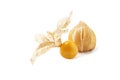 Fresh cape gooseberry isolated over white background Royalty Free Stock Photo