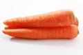 Fresh carrot isolated on a white background