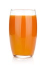 Fresh carrot juice glass Royalty Free Stock Photo
