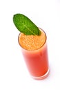 Fresh carrot juice and mint Royalty Free Stock Photo