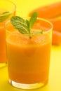 Fresh carrot juice and mint Royalty Free Stock Photo