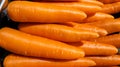 Fresh carrot pile in the market Royalty Free Stock Photo