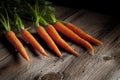 Fresh Carrots with Green Tops