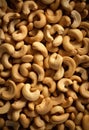 Fresh Cashew Nuts Seamless Background for Food Packaging and Marketing.