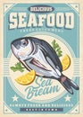 Fresh catch sea bream fish bistro menu