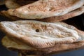 Fresh caucasian bread for sale at local market