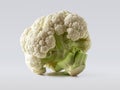 Fresh cauliflower lies on a light background Royalty Free Stock Photo