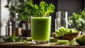 Fresh celery juice in a glass, raw the harvest healthy cold detox recipe traditional