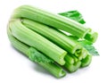 Fresh celery stalk isolated on white background Royalty Free Stock Photo