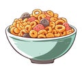 Fresh cereal bowl, healthy summer snack