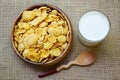 Fresh cereal cornflakes. Royalty Free Stock Photo