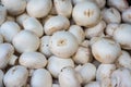 Fresh champignons in the market