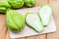 Fresh Chayote fruit Royalty Free Stock Photo