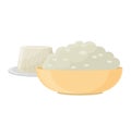 Fresh cheese variety italian dinner icon flat dairy food and milk camembert piece delicatessen gouda meal isolated