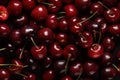 Fresh cherries background. Generate Ai